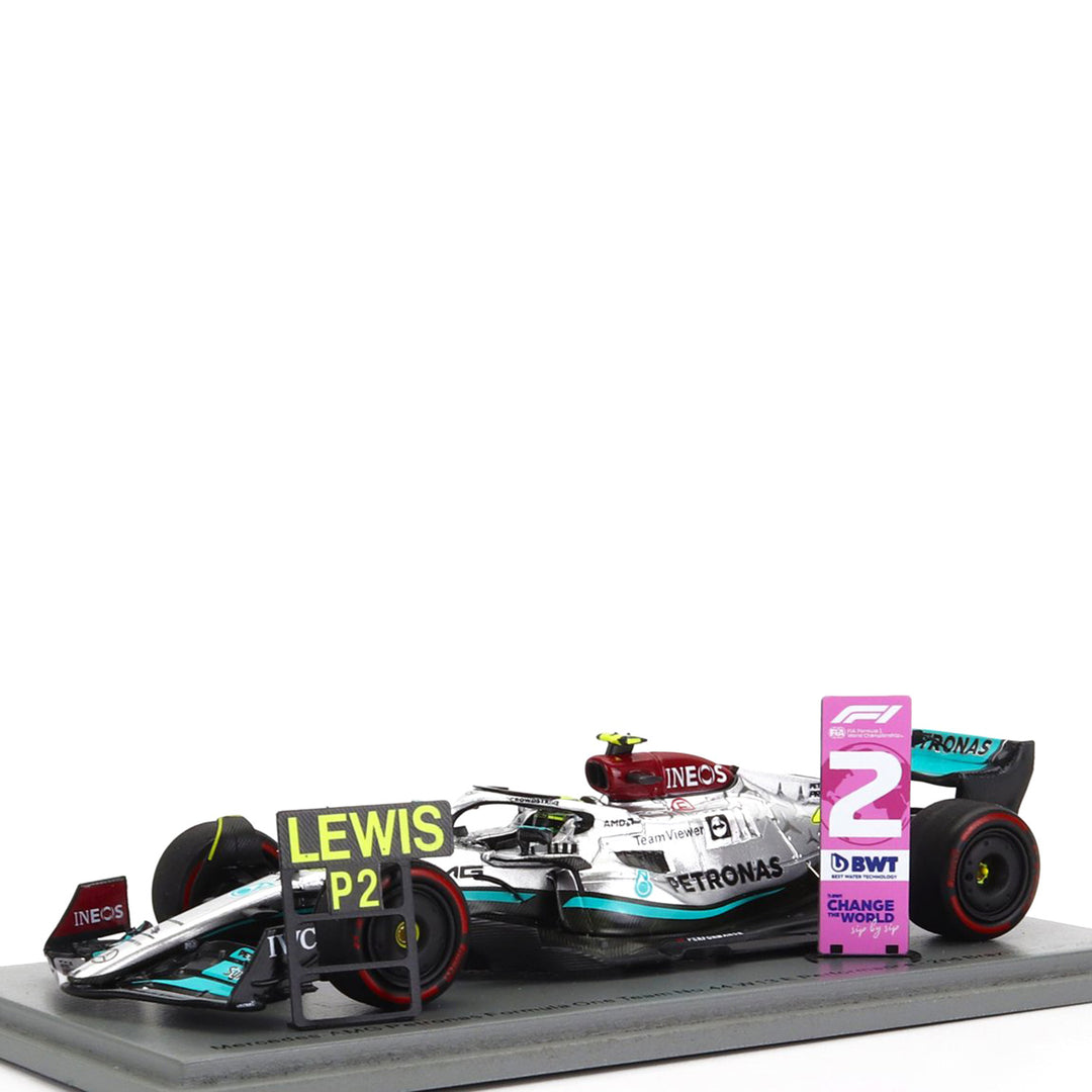 W13 #44 Hamilton 2nd Place Brazilian GP 1:43 Spark Car Model - Mercedes-AMG Petronas - Fueler™ 