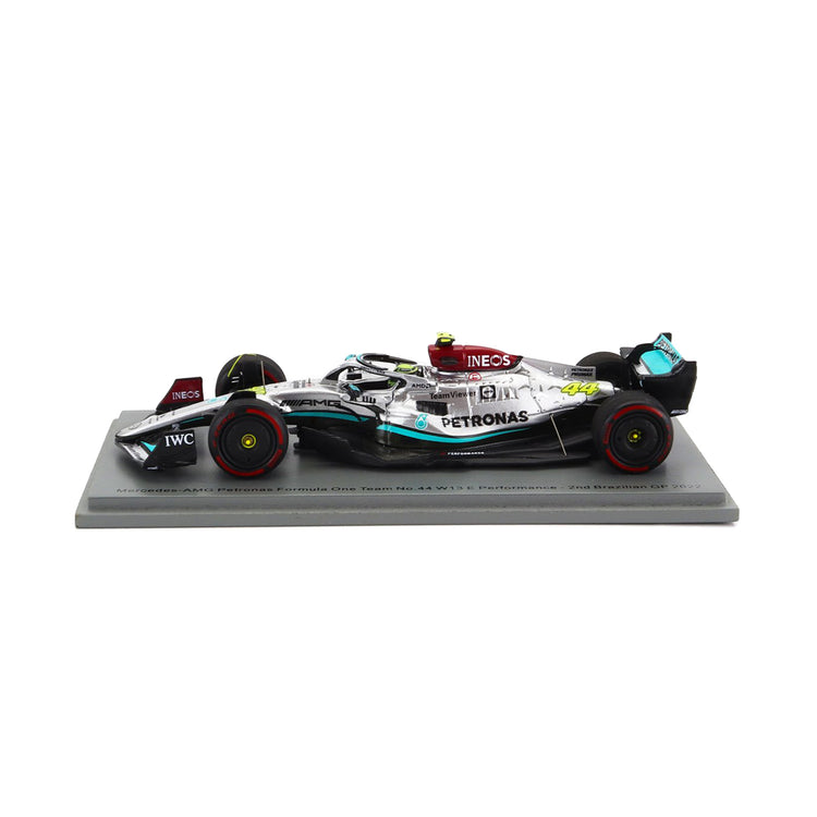 W13 #44 Hamilton 2nd Place Brazilian GP 1:43 Spark Car Model - Mercedes-AMG Petronas - Fueler™ 