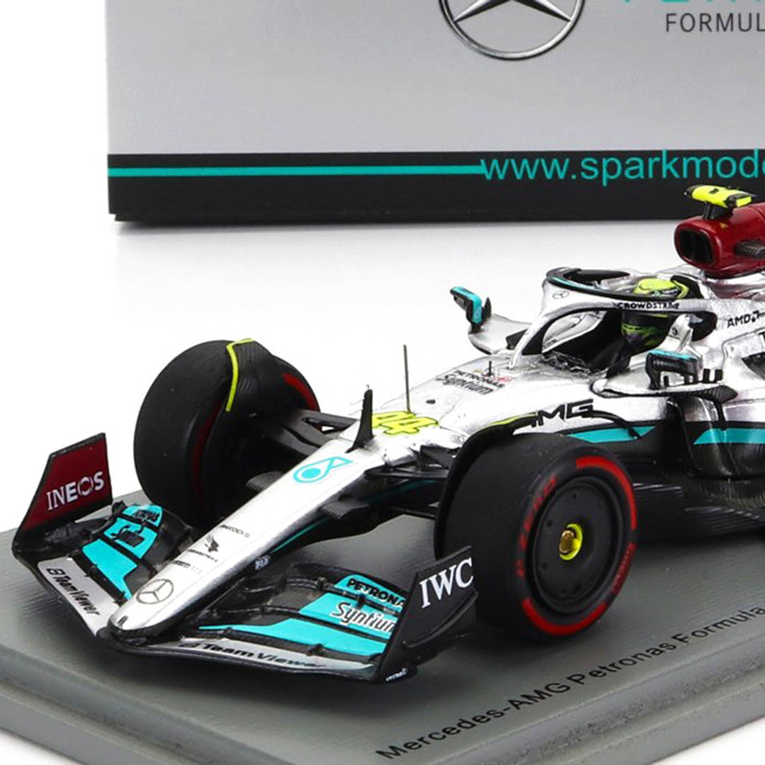 W13 #44 Hamilton 2nd Place Brazilian GP 1:43 Spark Car Model - Mercedes-AMG Petronas - Fueler™ 