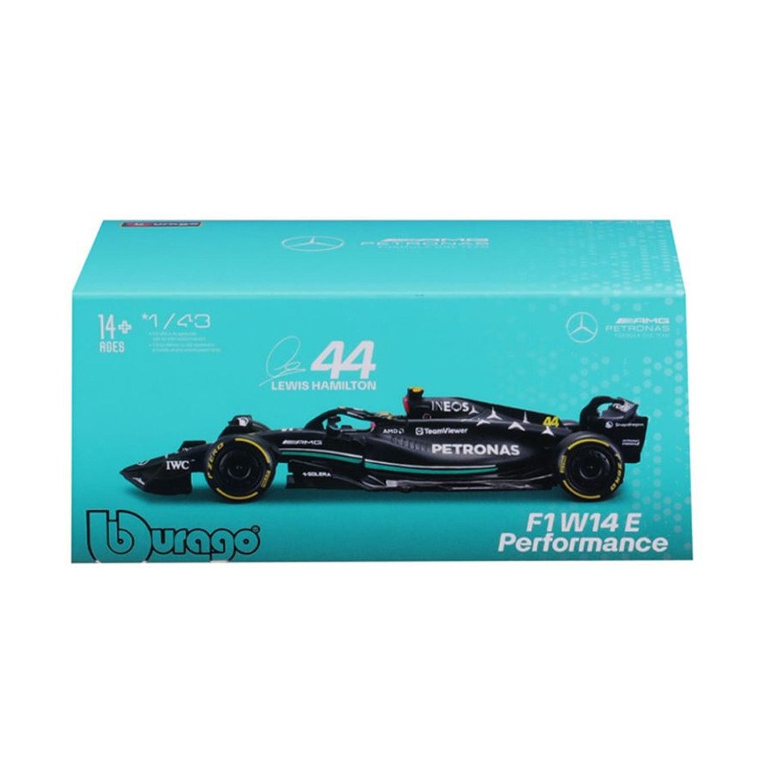 W14 #44 Lewis Hamilton Car Model 1:43 - Mercedes-AMG Petronas - Fueler store