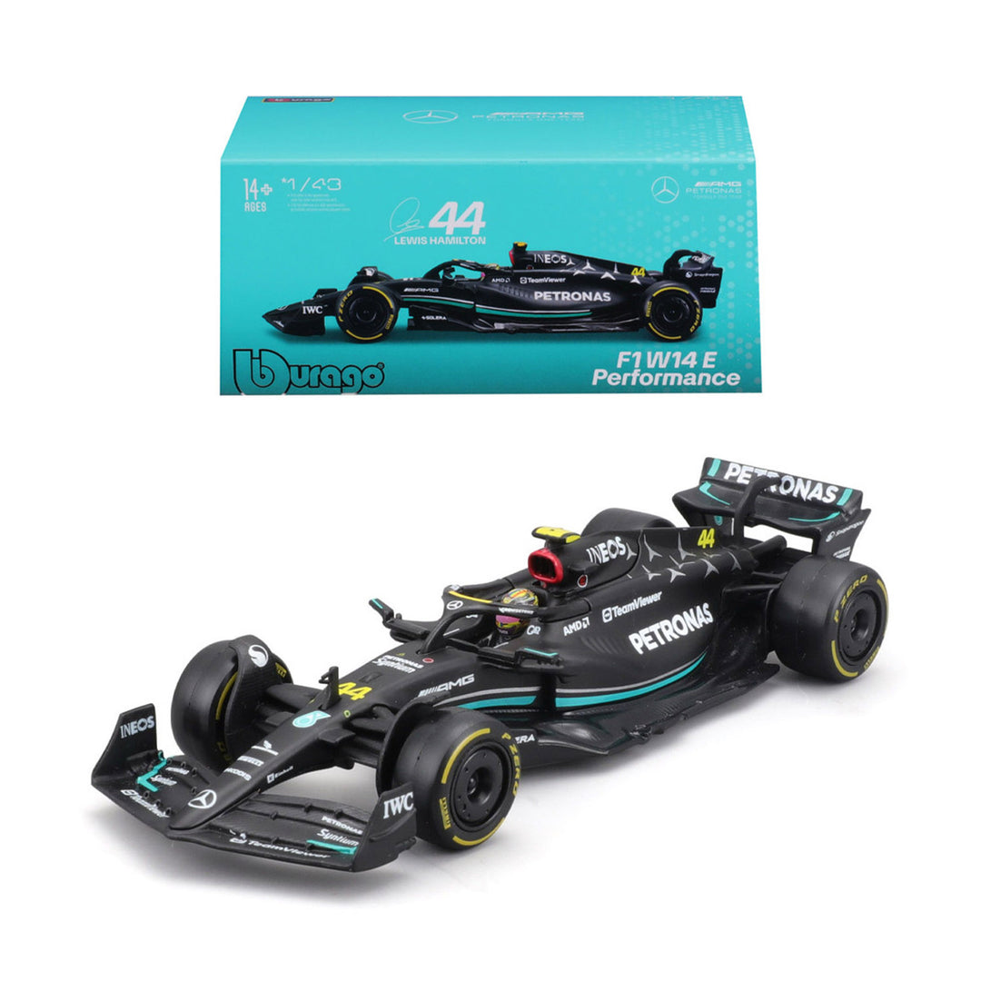 W14 #44 Lewis Hamilton Car Model 1:43 - Mercedes-AMG Petronas - Fueler™ - 38081H - fueler.store - Collectibles