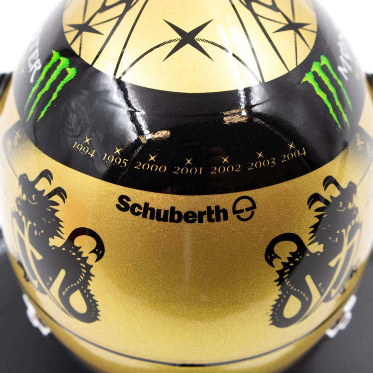 Michael Schumacher 20th GP 2012 1:4 Helmet - Michael Schumacher - Fueler™ - MS-MH-4-2011-G - fueler.store - Collectibles