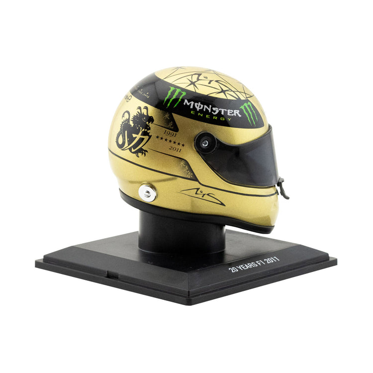 Michael Schumacher 20th GP 2012 1:4 Helmet - Michael Schumacher - Fueler™ - MS-MH-4-2011-G - fueler.store - Collectibles