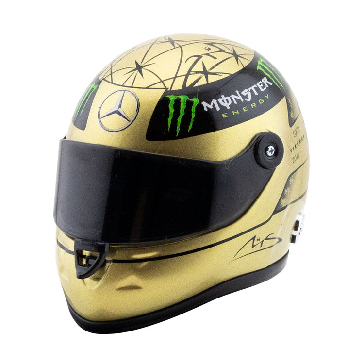 Michael Schumacher 20th GP 2012 1:4 Helmet - Michael Schumacher - Fueler™ - MS-MH-4-2011-G - fueler.store - Collectibles