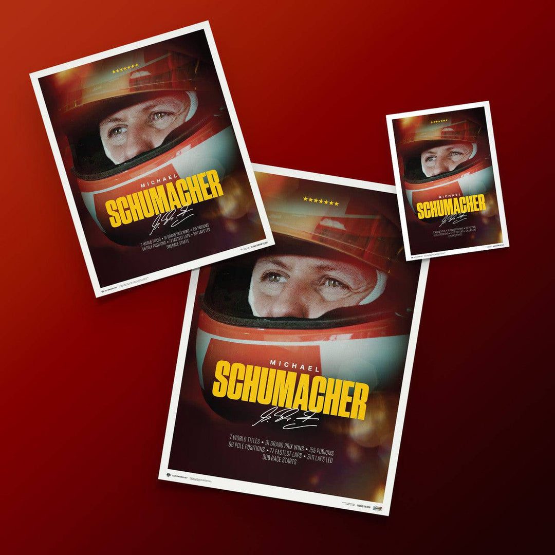 Michael Schumacher - Michael Schumacher - Keep Fighting - 2023 | Mini edition - Poster - Fueler™ 