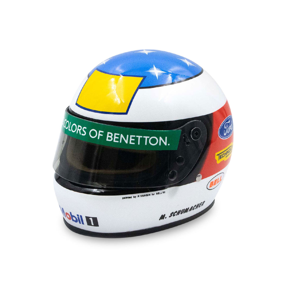 Micheal Schumacher 1992 Spa GP Edition Mini Helmet 1:2 - Micheal Schumacher - Fueler store
