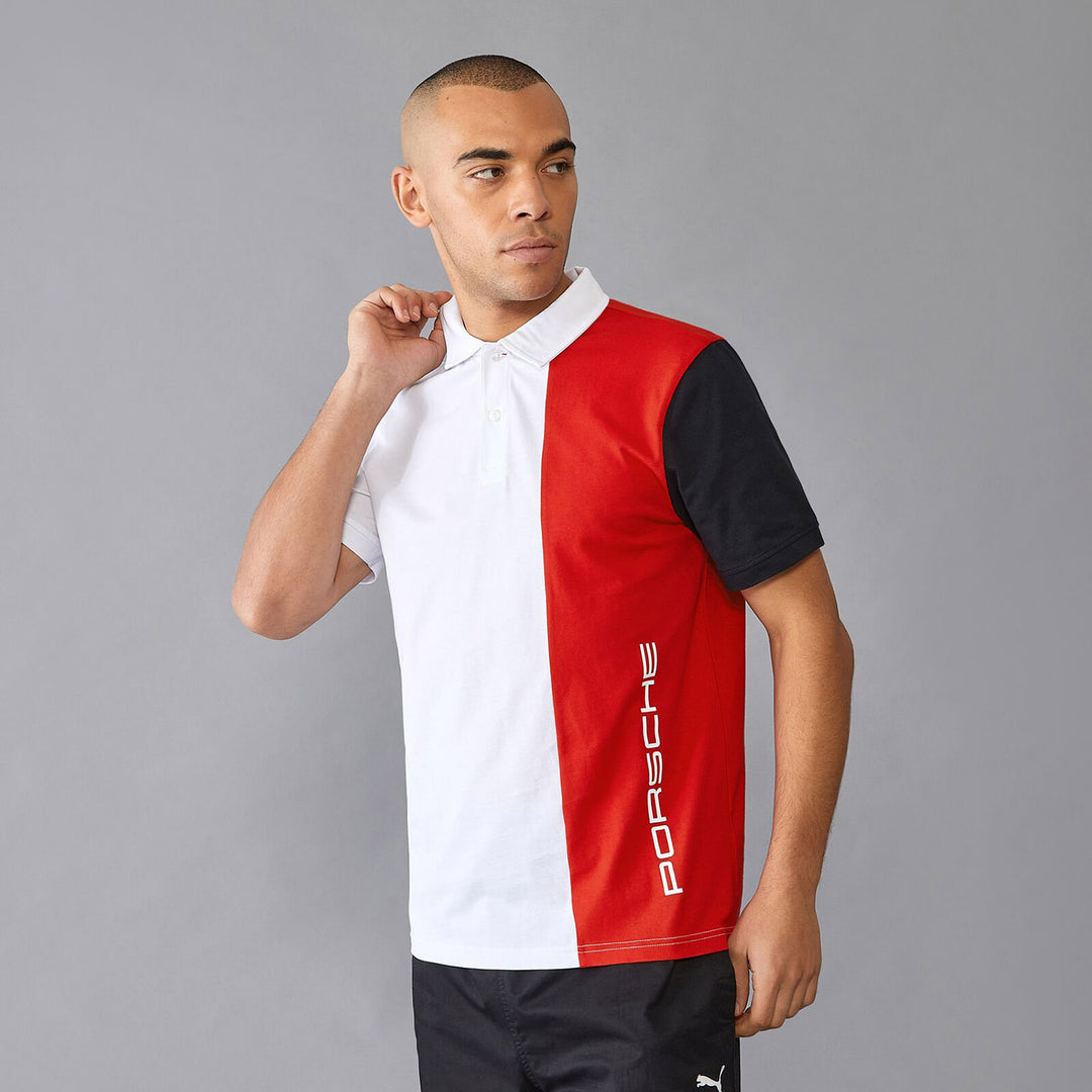 Stripe Polo - Porsche Motorsport - Fueler™ - 701228630002215 - fueler.store - Polo