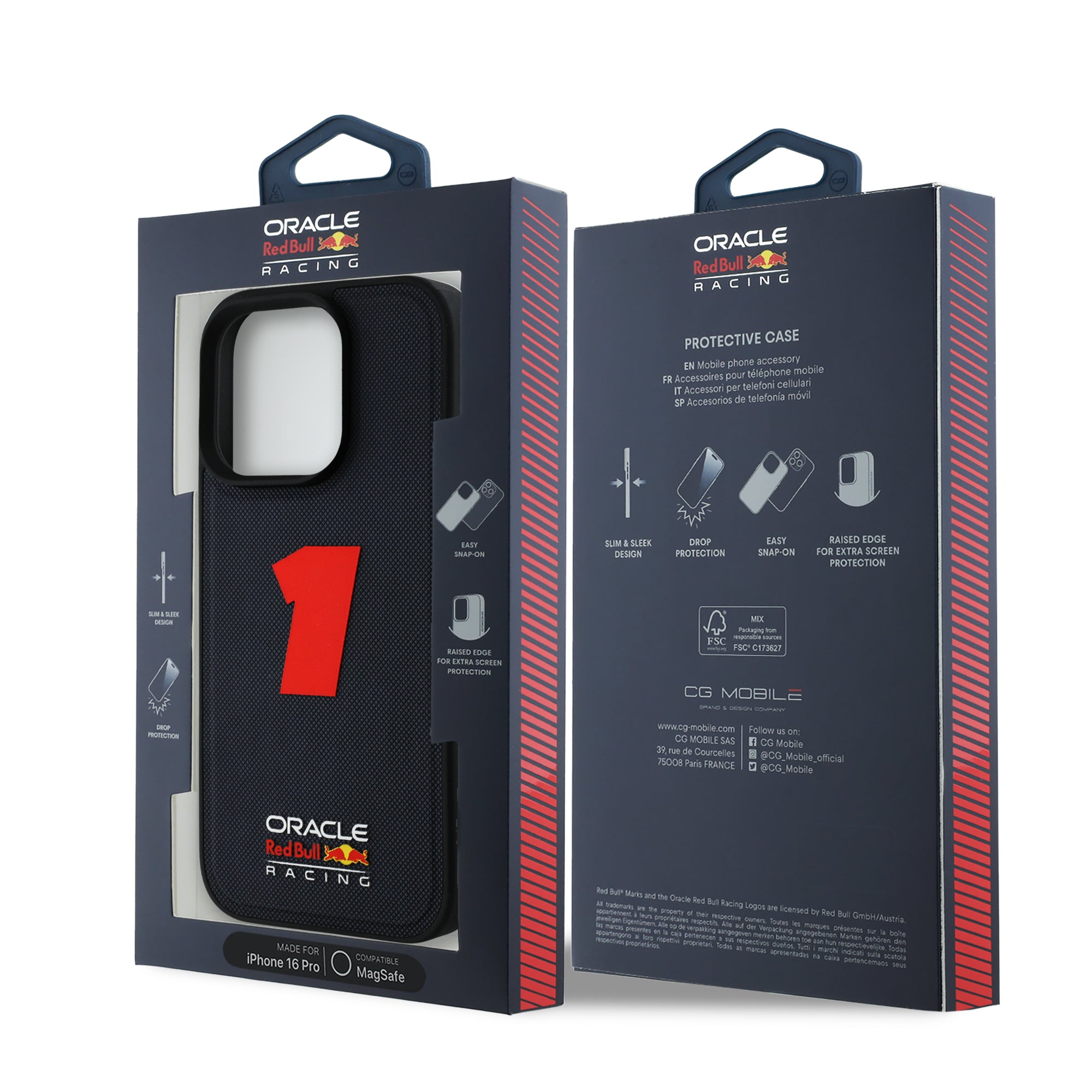 #1 3D Rubber iPhone Case - Red Bull Racing - Fueler™ - RBHMP16L24-9033 - fueler.store - Accessories & Gifts