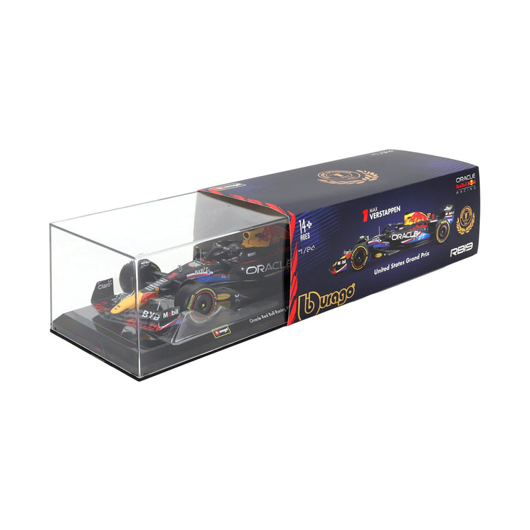 #1 Verstappen RB19 2023 Austin GP 1:24 Car Model - Red Bull Racing - Fueler™ - BU28030-V-AUSTIN - fueler.store - Collectibles