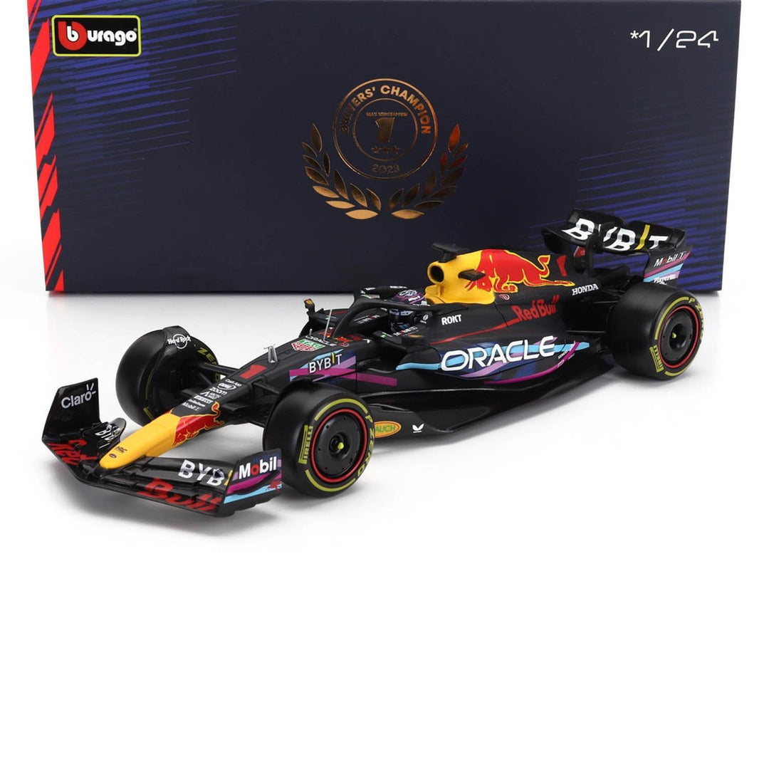#1 Verstappen RB19 Miami GP Winner 2023 1:24 Car Model - Red Bull Racing - Fueler™ - 18-28030-V-MIAMI - fueler.store - Car Model