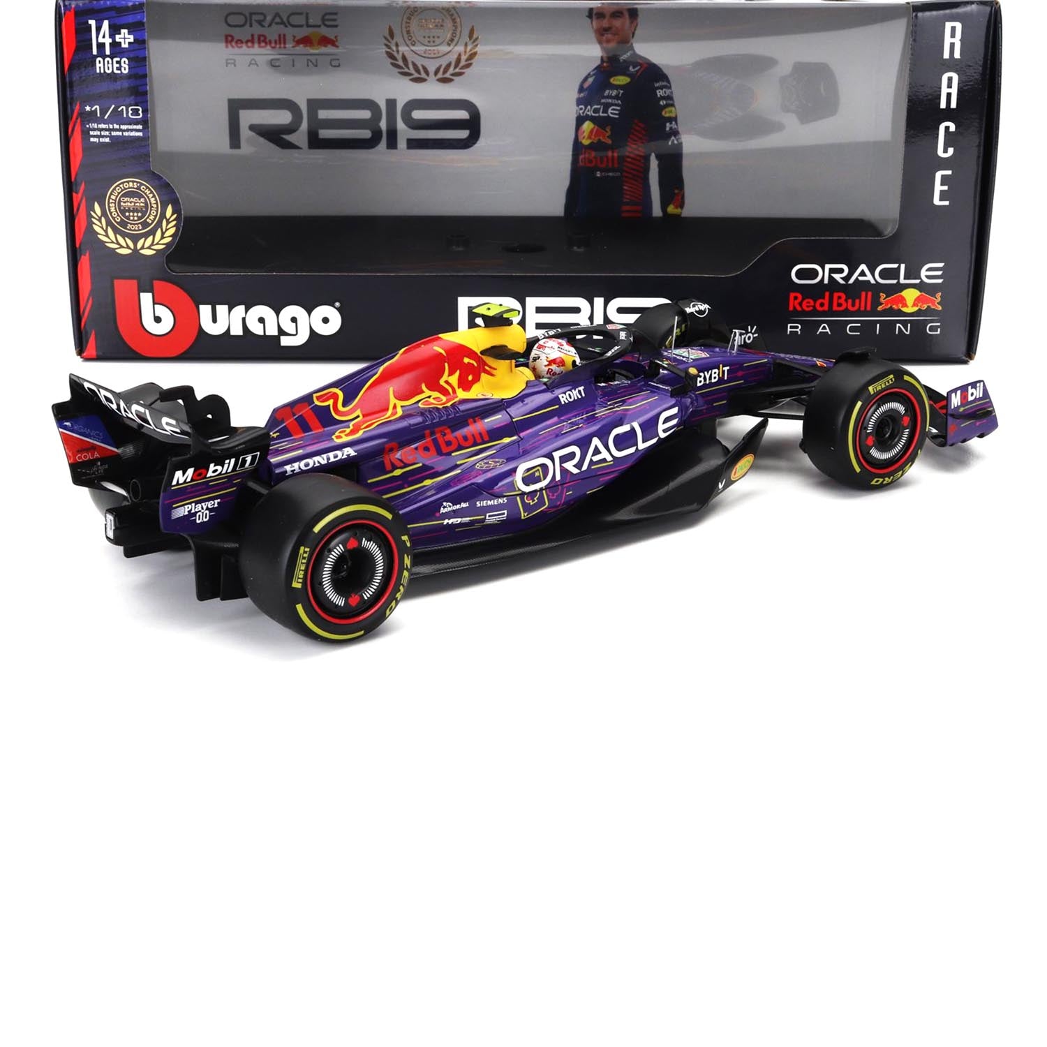 #11 Perez RB19 Vegas GP 1:18 Car Model - Red Bull Racing - Fueler™ - 18-18003-P-VEGAS - fueler.store - Car Model