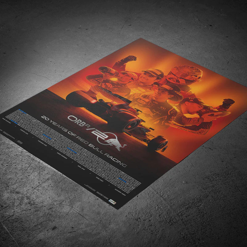 20th Anniversary | 2024 | Collector's Edition Poster | Large - Red Bull Racing - Fueler™ - PROD01005004 - fueler.store - Poster