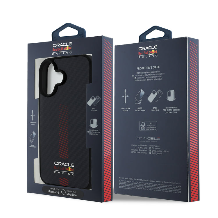 Carbon Fiber iPhone Case - Red Bull Racing - Fueler™ - RBHMP16S24-8562 - fueler.store - Accessories & Gifts