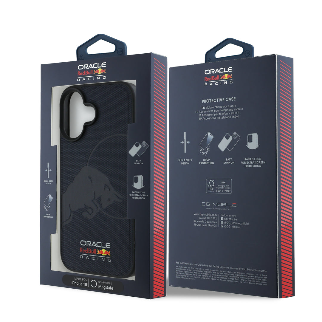 Debossed Bull iPhone Case - Red Bull Racing - Fueler™ - RBHMP16S24-6940 - fueler.store - Accessories & Gifts