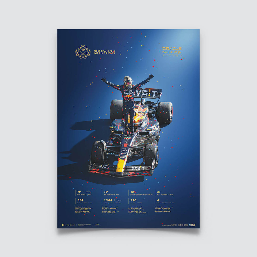 Max Verstappen - Record-breaking Season - 2023 | Collectors Edition - Red Bull Racing - Fueler™ - PROD01004849 - fueler.store - Poster