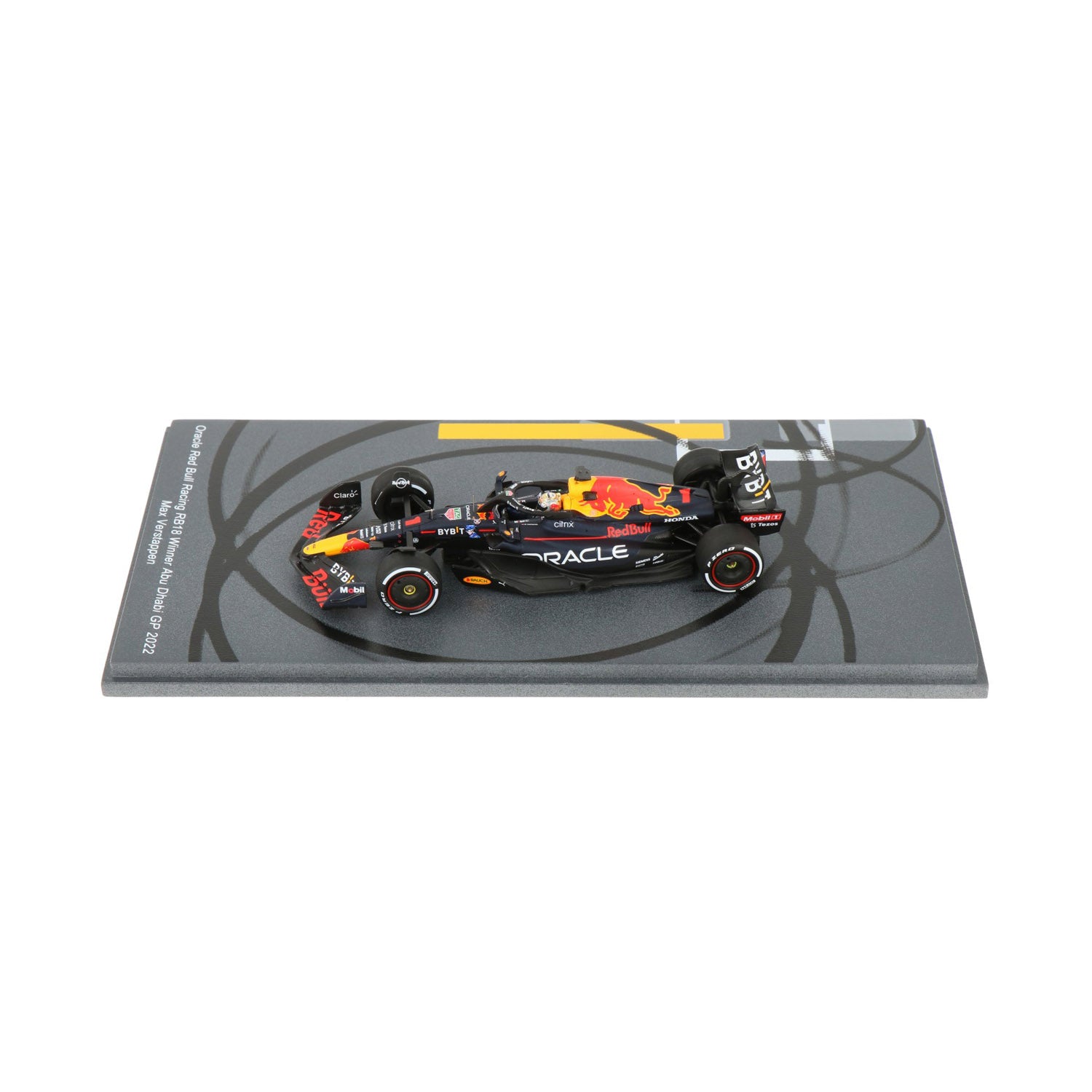 RB18 Max Verstappen #1 Abu Dhabi GP Winner 1:43 Scale (Wide Base) - Red Bull Racing - Fueler store