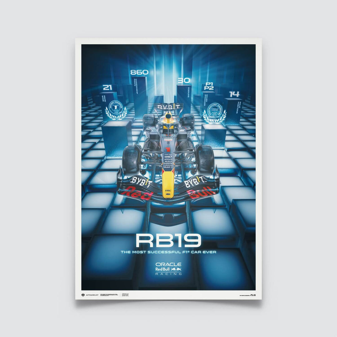 RB19 - The Most Successful F1 Car Ever | Large - Red Bull Racing - Fueler™ - PROD01004850 - fueler.store - Poster