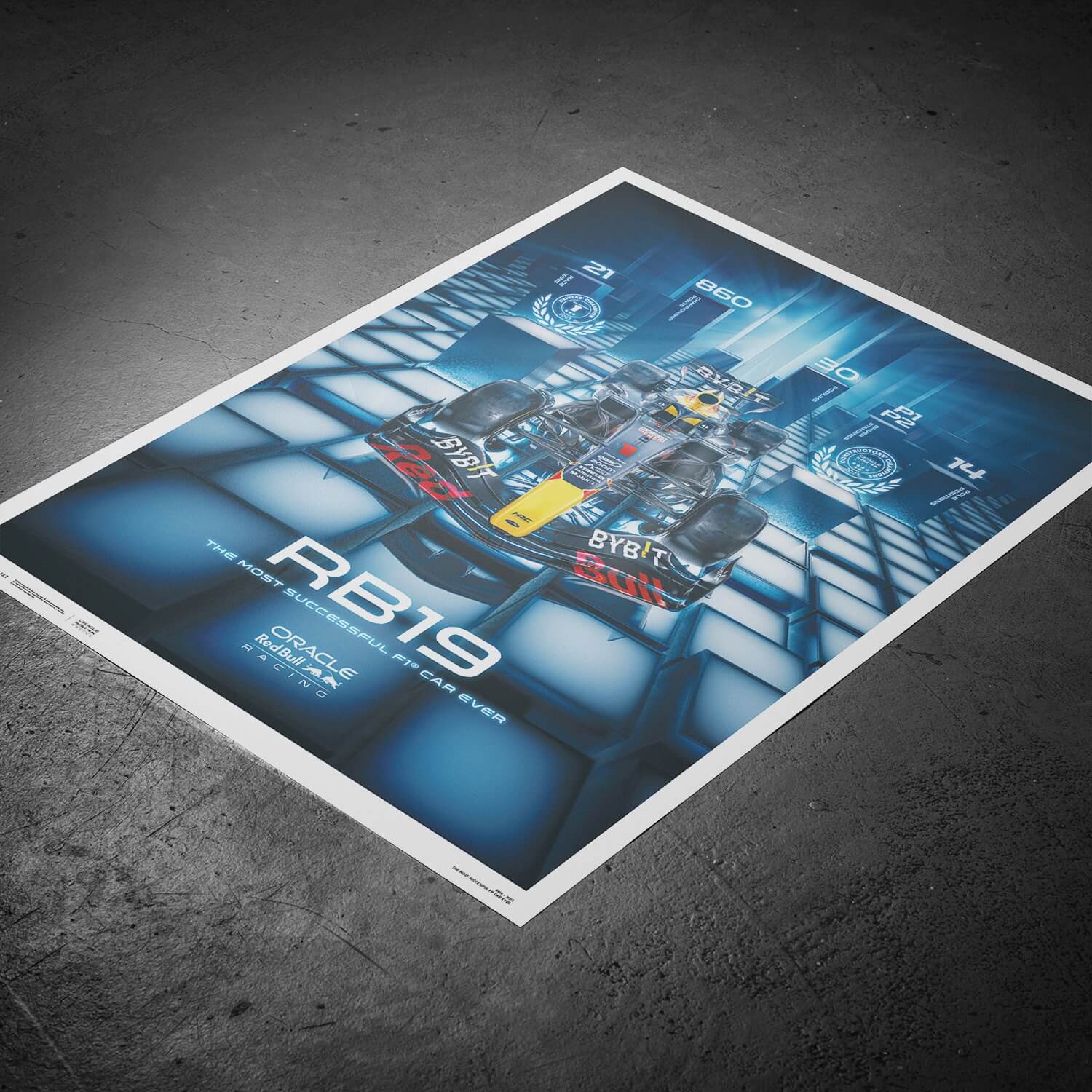 RB19 - The Most Successful F1 Car Ever | Large - Red Bull Racing - Fueler™ - PROD01004850 - fueler.store - Poster