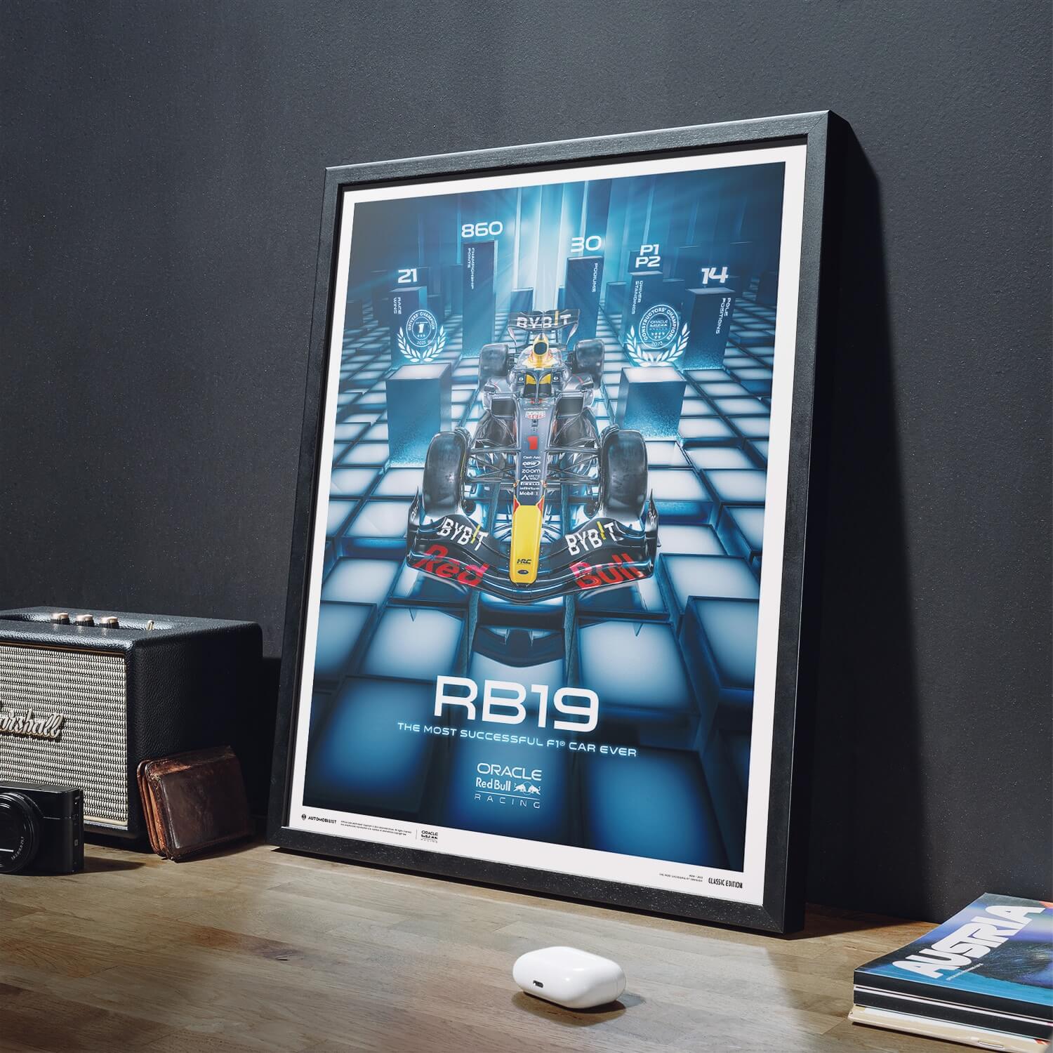 RB19 - The Most Successful F1 Car Ever | Large - Red Bull Racing - Fueler™ - PROD01004850 - fueler.store - Poster