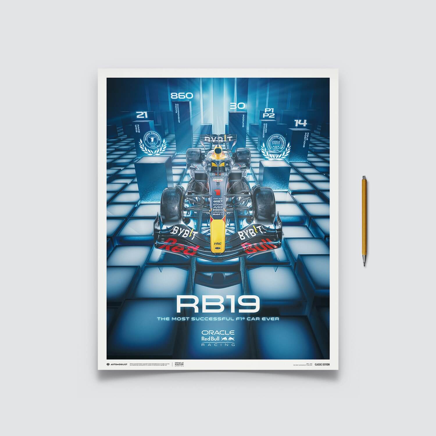 RB19 - The Most Successful F1 Car Ever | Large - Red Bull Racing - Fueler™ - PROD01004850 - fueler.store - Poster