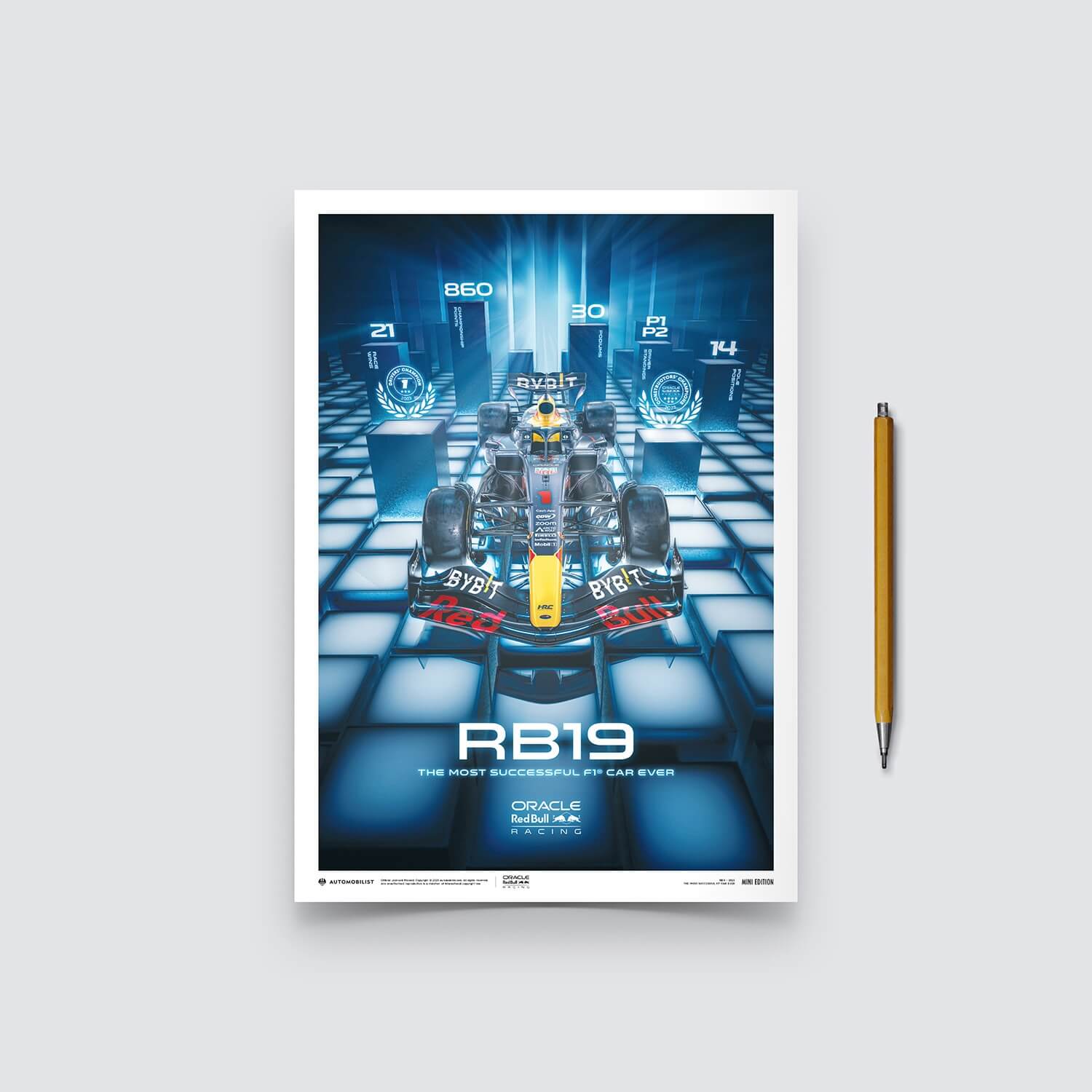 RB19 - The Most Successful F1 Car Ever | Large - Red Bull Racing - Fueler™ - PROD01004850 - fueler.store - Poster