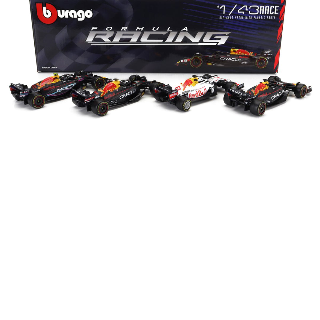 RBR Set of 4 1:43 Car Models - Red Bull Racing - Fueler™ - BU38092-PACK4 - fueler.store - Collectibles