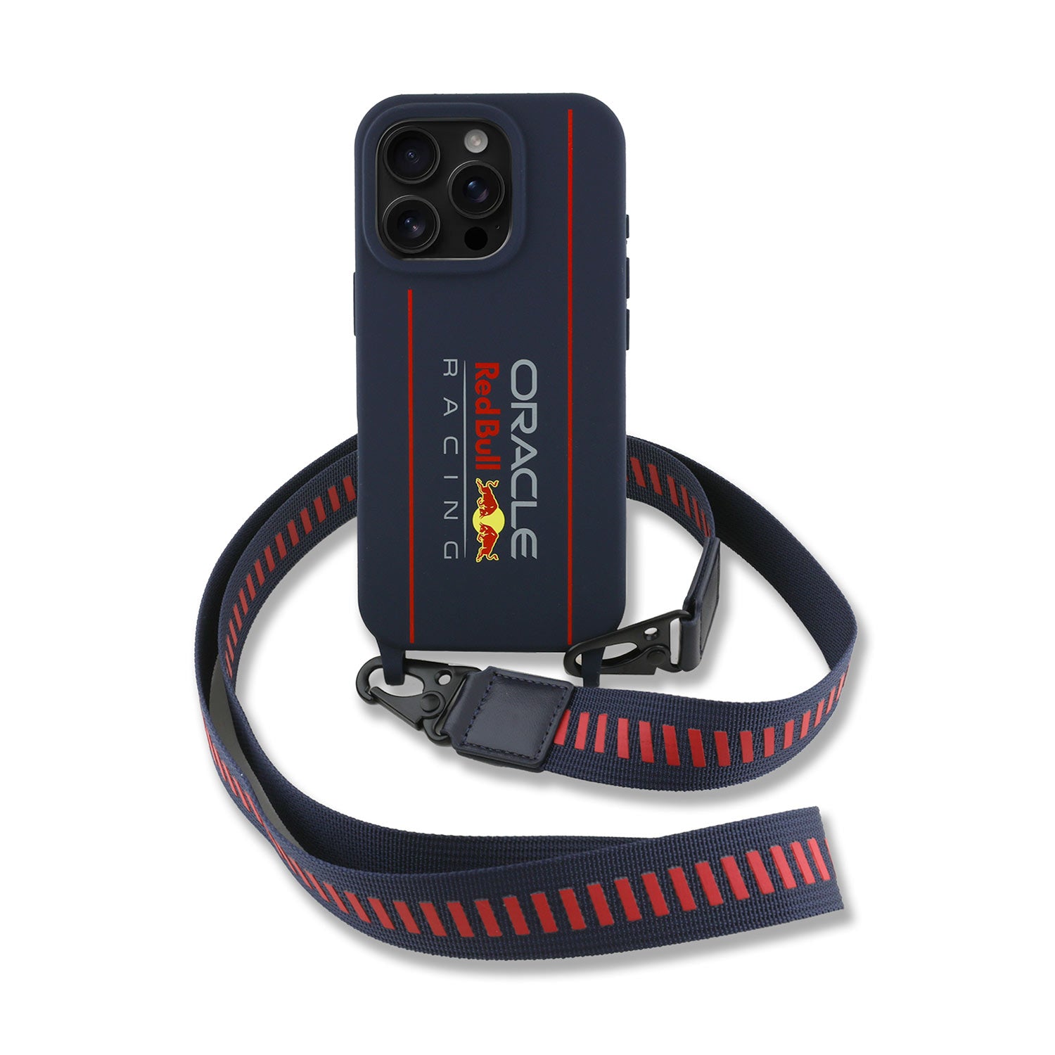 RBR Silicone iPhone Case with Strap - Red Bull Racing - Fueler™ - RBHMP16L24-0206 - fueler.store - Accessories & Gifts