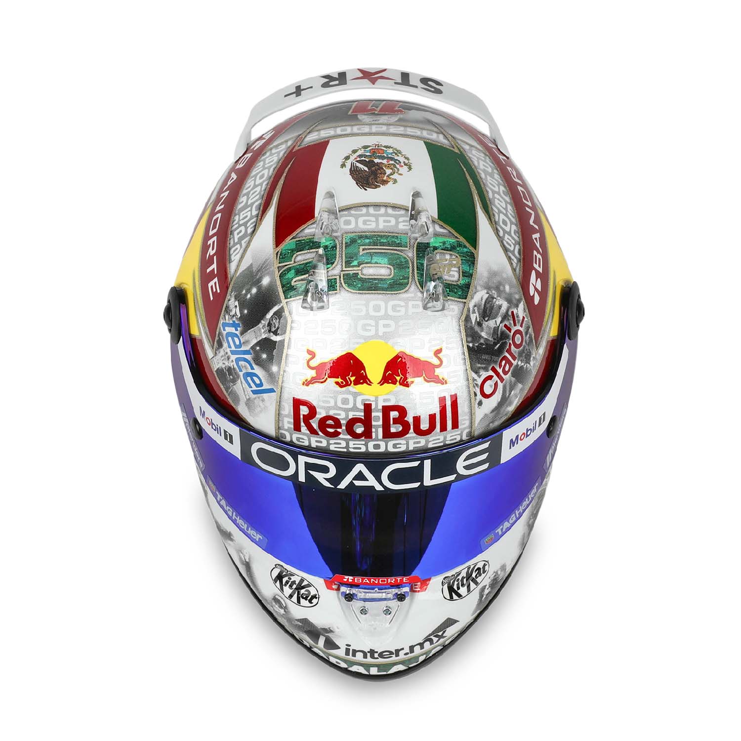 Sergio Perez #11 2023 250 Races Limited Edition Mini Helmet 1:2 - Red Bull Racing - Fueler store