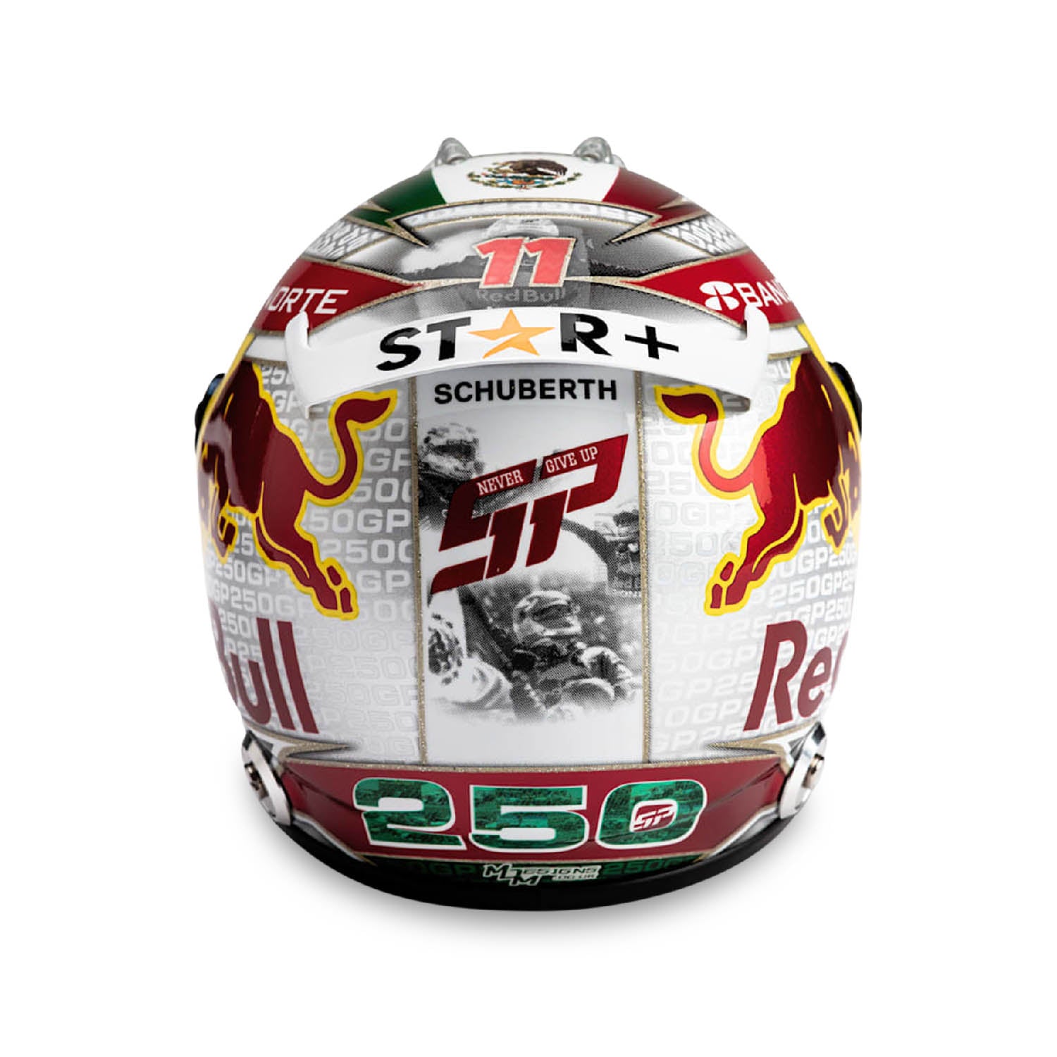 Sergio Perez #11 2023 250 Races Limited Edition Mini Helmet 1:2 - Red Bull Racing - Fueler store