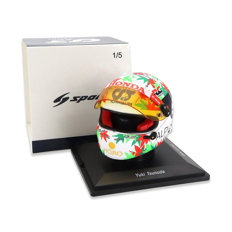 #22 Tsunoda Monza GP 2023 1:5 Spark Mini Helmet - Scuderia AlphaTauri - Fueler™ - 5HF123 - fueler.store - Collectibles