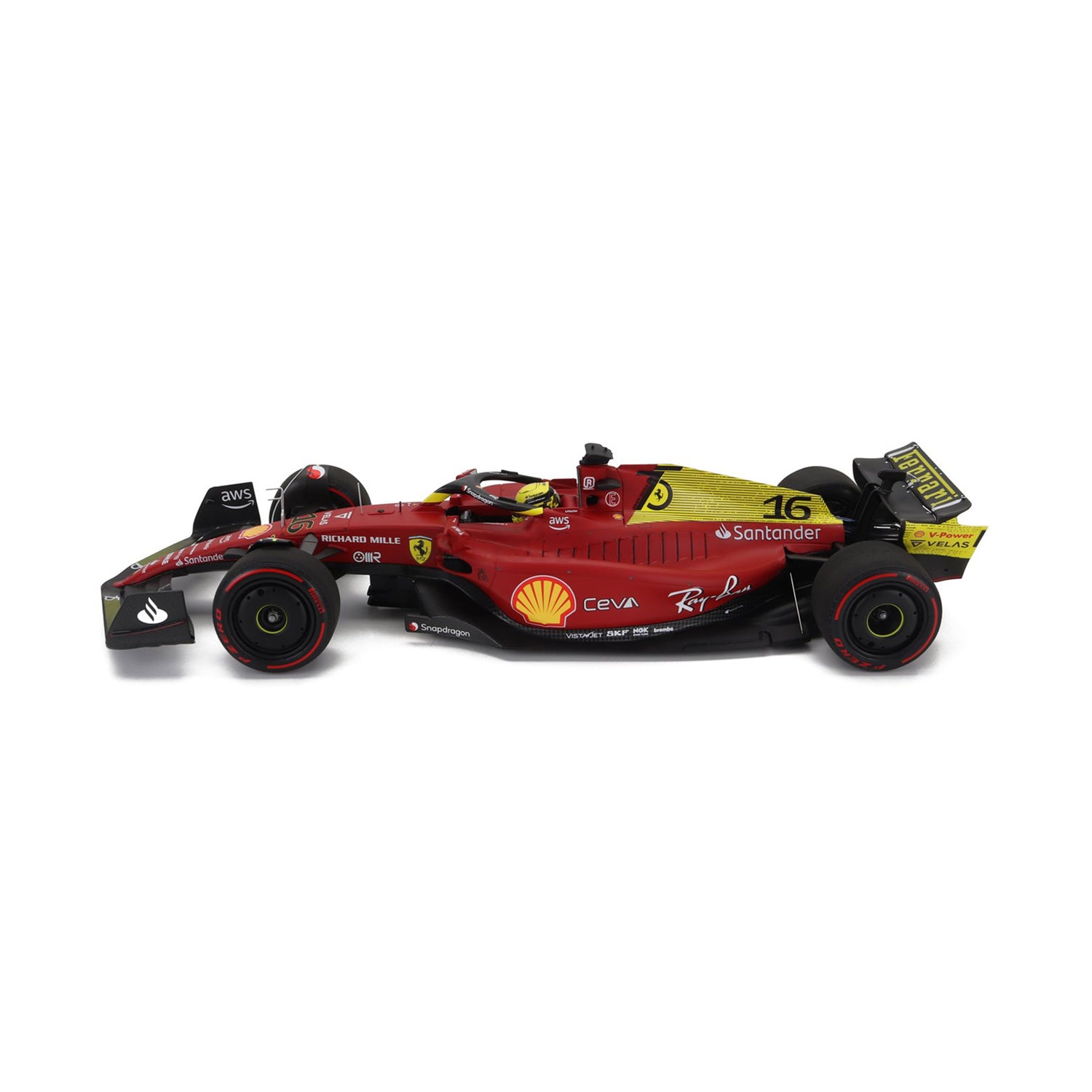 #16 Leclerc 2022 SF75 Italian GP Pole Position 1:18 BBR Models - Scuderia Ferrari - Fueler™ - BBR221836 - fueler.store - Collectibles