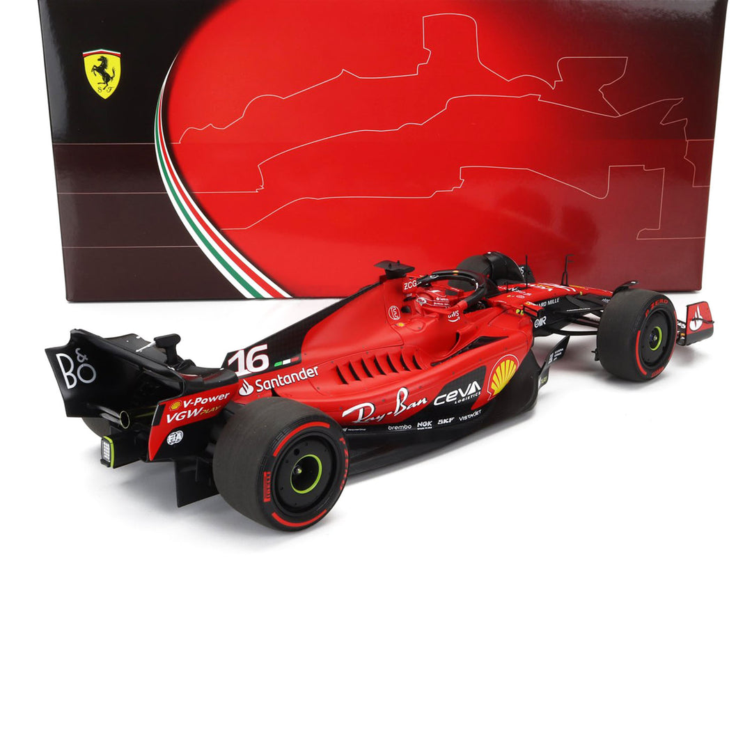 #16 Leclerc 2023 SF23 Bahrain GP Winner 1:18 BBR Models - Scuderia Ferrari - Fueler™ 