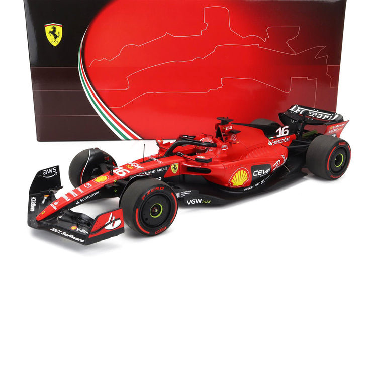 #16 Leclerc 2023 SF23 Bahrain GP Winner 1:18 BBR Models - Scuderia Ferrari - Fueler™ 