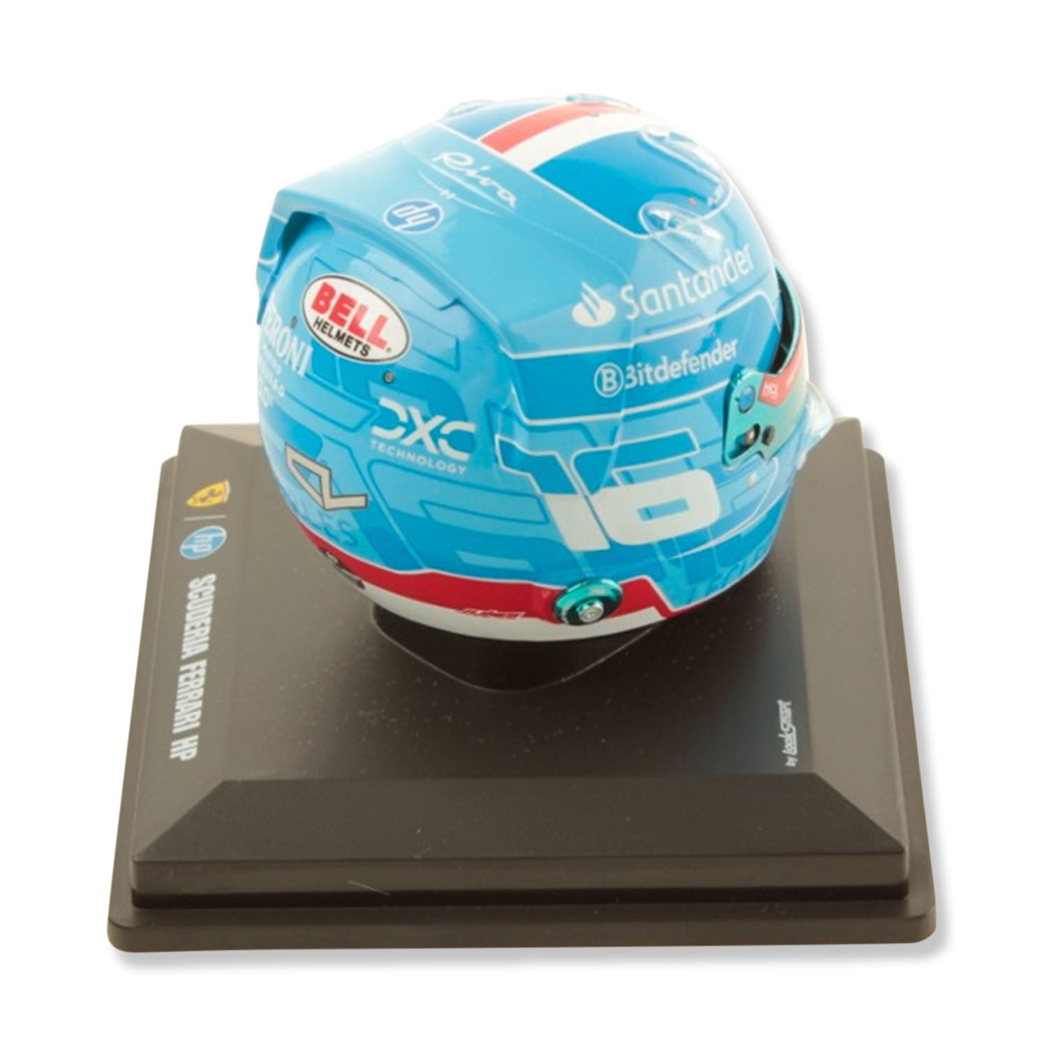 #16 Leclerc Miami GP 2024 1:5 Mini Helmet - Scuderia Ferrari - Fueler™ - LSHEL002 - fueler.store - Mini Helmet