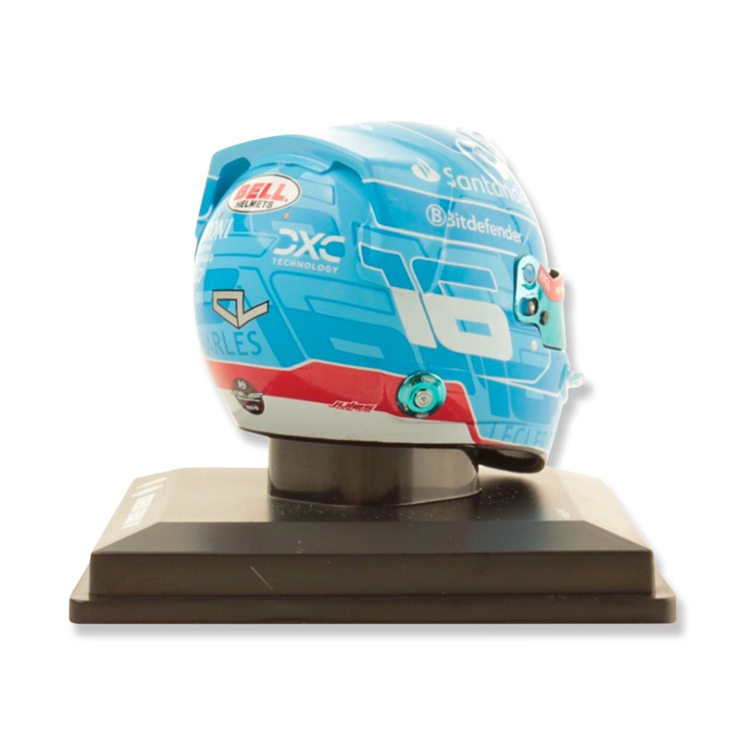 #16 Leclerc Miami GP 2024 1:5 Mini Helmet - Scuderia Ferrari - Fueler™ - LSHEL002 - fueler.store - Mini Helmet