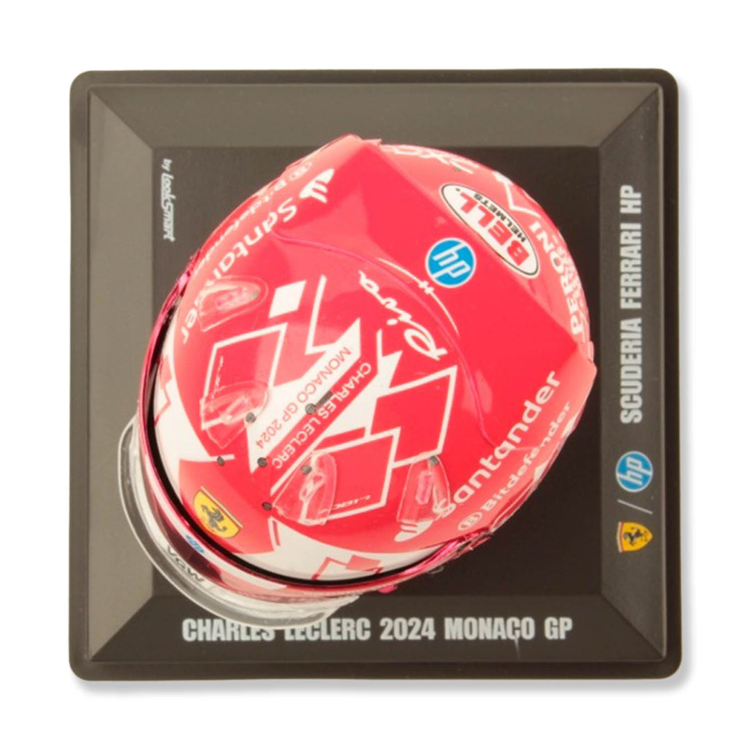#16 Leclerc Monaco GP 2024 Winner 1:5 Mini Helmet - Scuderia Ferrari - Fueler™ - LSHEL001 - fueler.store - Mini Helmet