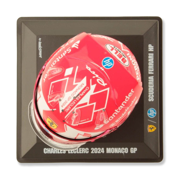 #16 Leclerc Monaco GP 2024 Winner 1:5 Mini Helmet - Scuderia Ferrari - Fueler™ - LSHEL001 - fueler.store - Mini Helmet