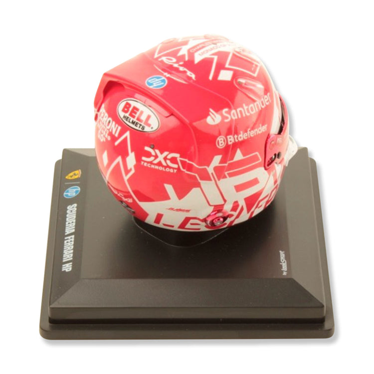 #16 Leclerc Monaco GP 2024 Winner 1:5 Mini Helmet - Scuderia Ferrari - Fueler™ - LSHEL001 - fueler.store - Mini Helmet