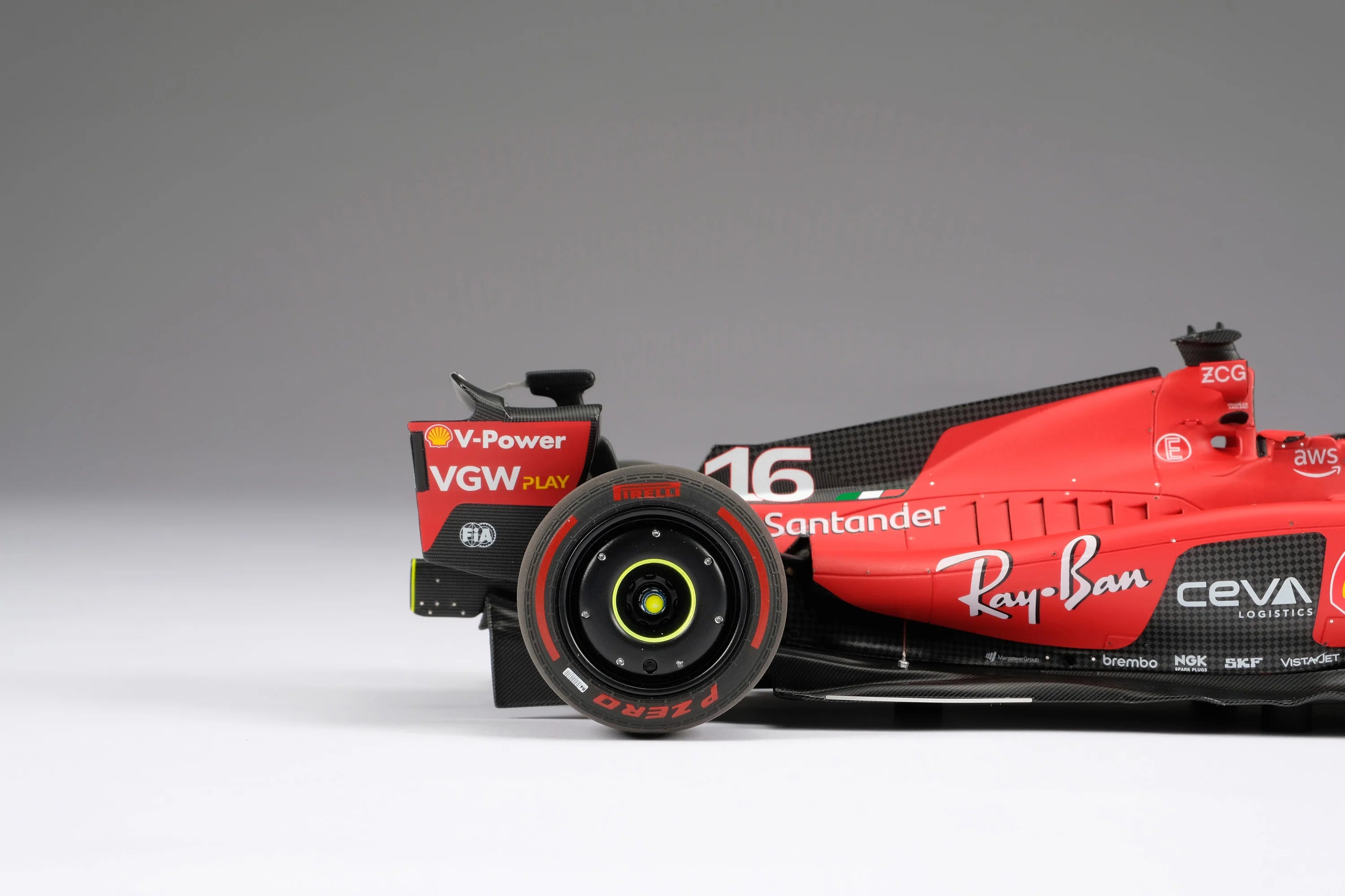 #16 Leclerc SF-23 2023 Season 1:18 Amalgam Car Model - Scuderia Ferrari - Fueler™ - M6269-SC1 - fueler.store - Car Model