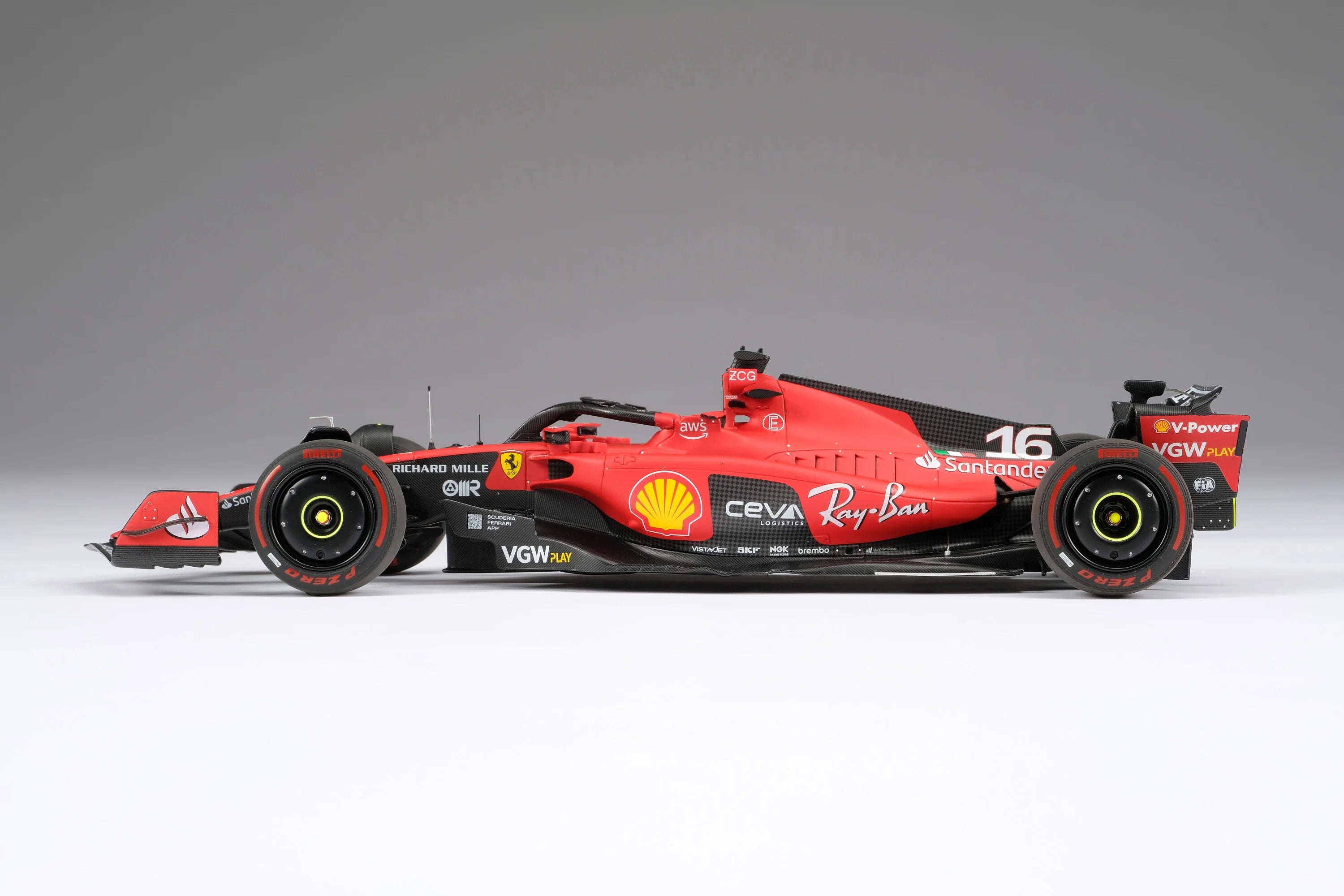 #16 Leclerc SF-23 2023 Season 1:18 Amalgam Car Model - Scuderia Ferrari - Fueler™ - M6269-SC1 - fueler.store - Car Model