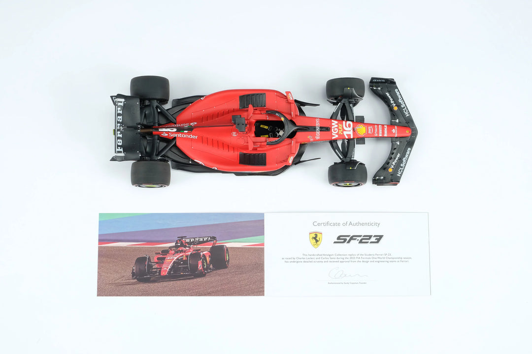 #16 Leclerc SF-23 2023 Season 1:18 Amalgam Car Model - Scuderia Ferrari - Fueler™ - M6269-SC1 - fueler.store - Car Model