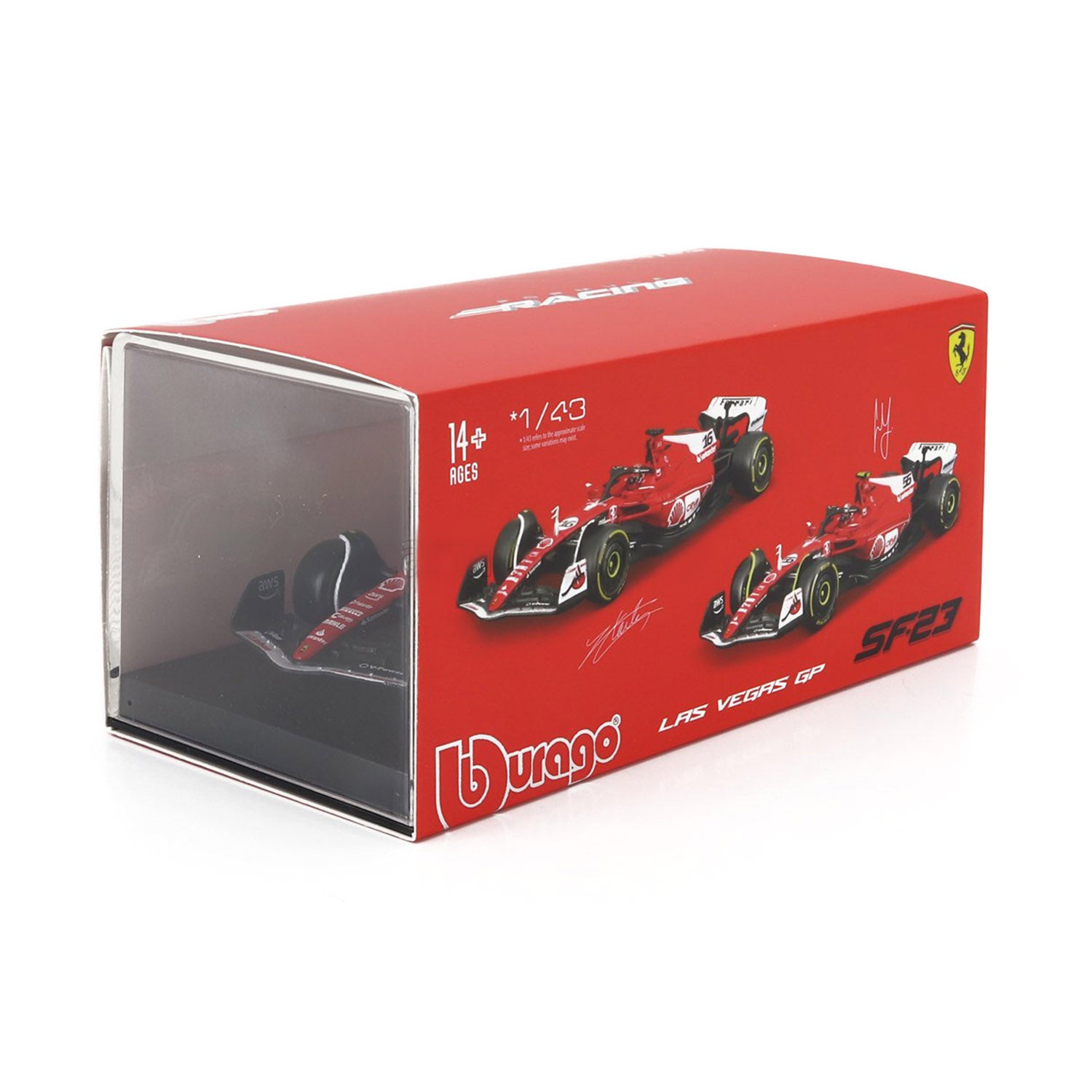 #16 Leclerc SF-23 2023 Vegas Edition 1:43 Car Model - Scuderia Ferrari - Fueler™ - 18-36835-L-VEGAS-VET - fueler.store - Car Model