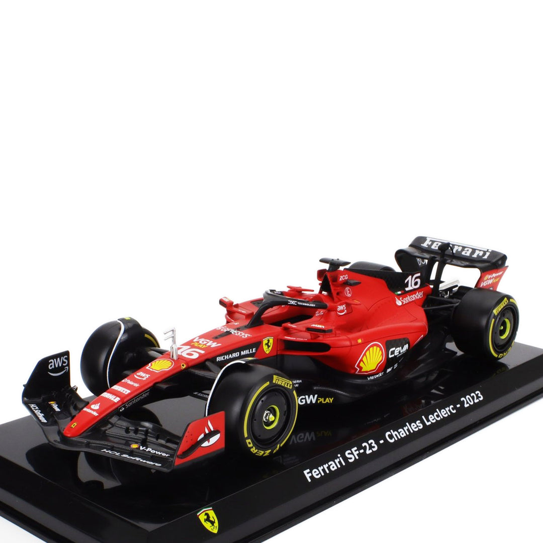 Scuderia Ferrari - #16 Leclerc SF23 2023 Season 1:24 Car Model - Car Model - Fueler™ 