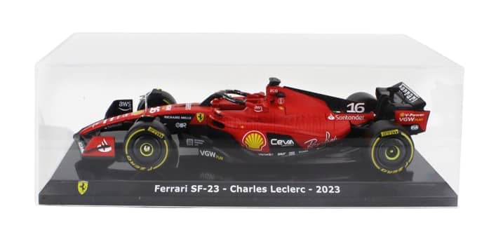 Scuderia Ferrari - #16 Leclerc SF23 2023 Season 1:24 Car Model - Car Model - Fueler™ 
