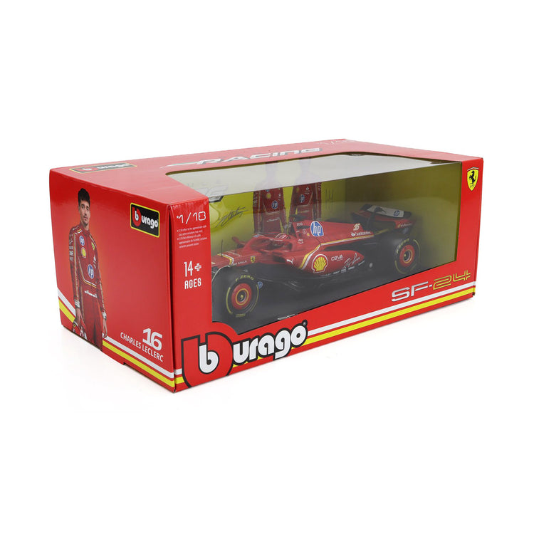 #16 Leclerc SF24 2024 Season 1:18 Car Model - Scuderia Ferrari - Fueler™ - 18-16815-L - fueler.store - Car Model