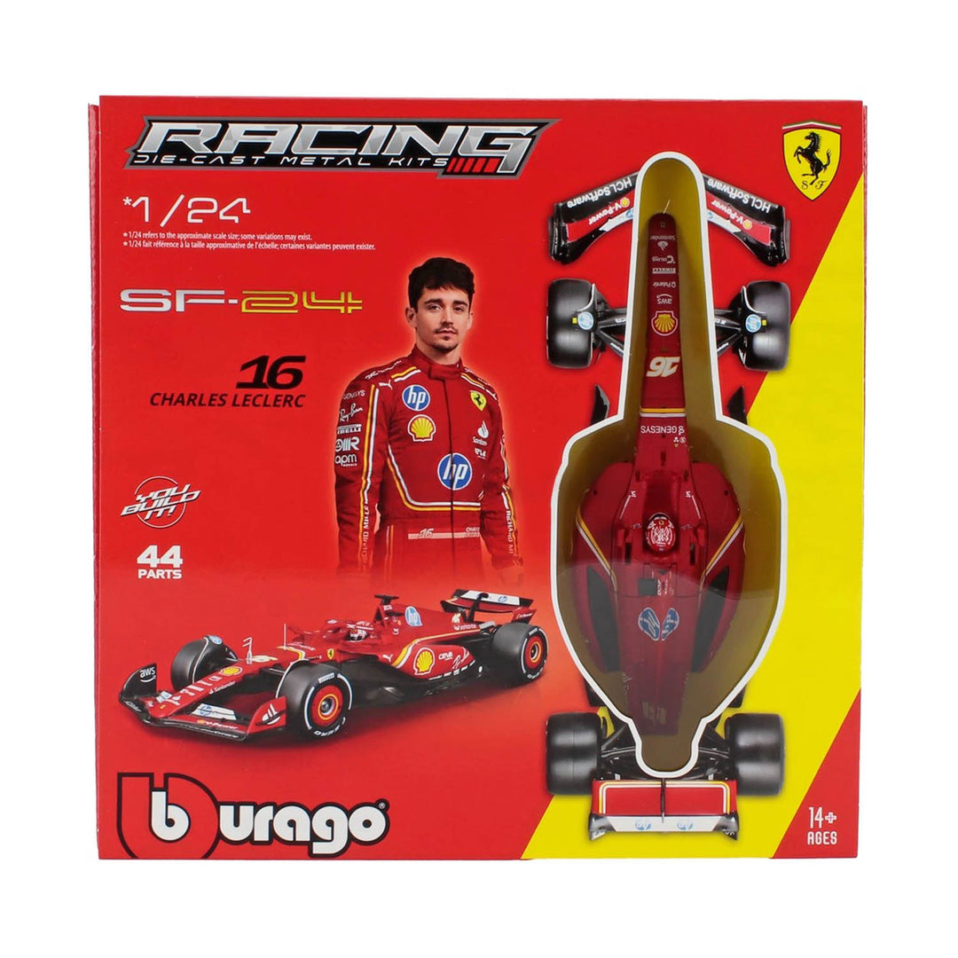 Scuderia Ferrari - #16 Leclerc SF24 2024 Season 1:24 Die-Cast Kit Car Model - Car Model - Fueler™ 