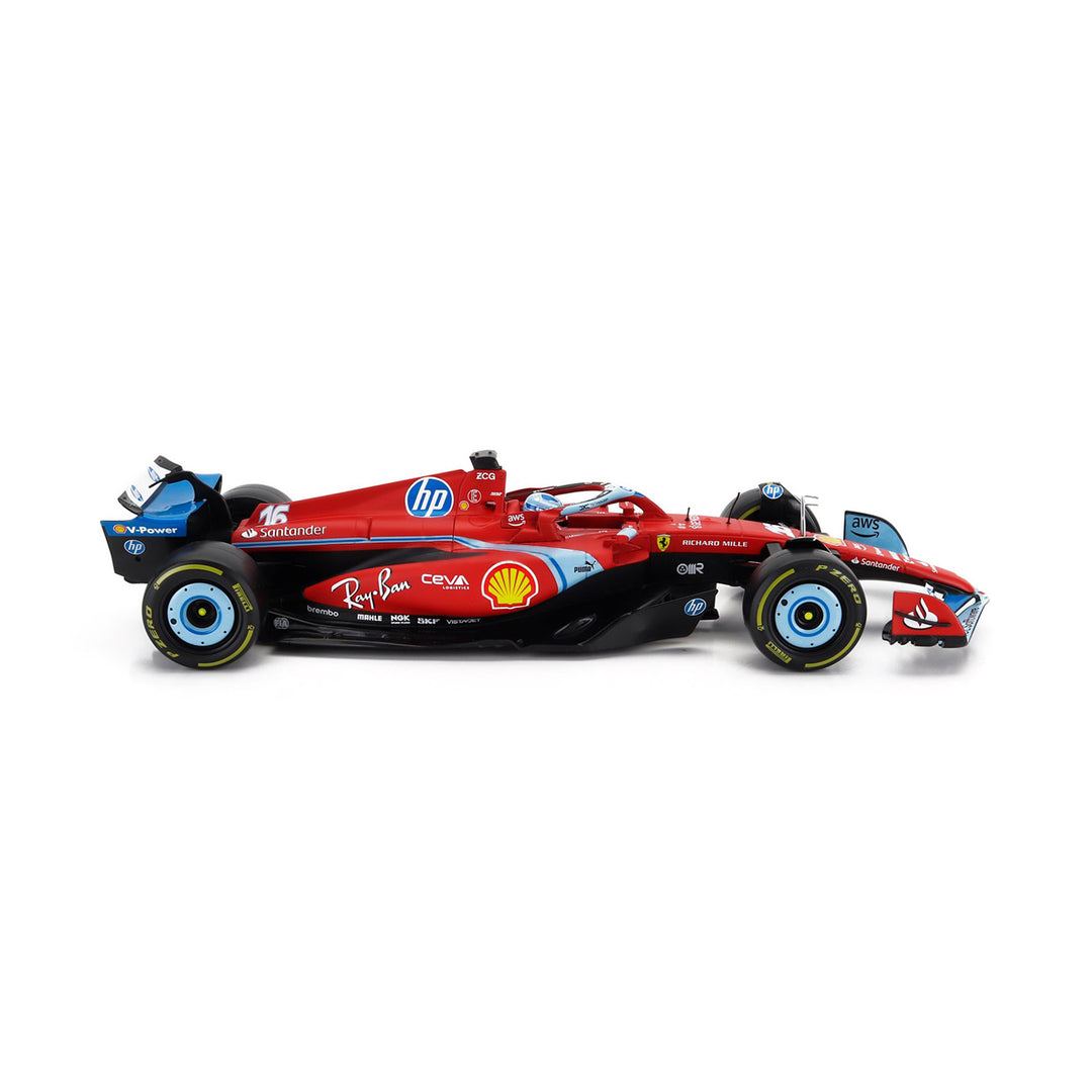 #16 Leclerc SF24 Miami GP 1:18 Car Model - Scuderia Ferrari - Fueler™ - 18-16815-L-MIAMI - fueler.store - Car Model