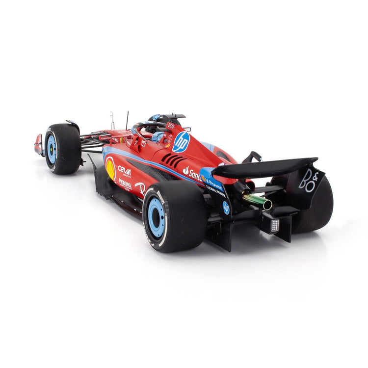 #16 Leclerc SF24 Miami GP 3rd Place 2024 1:18 Car Model - Scuderia Ferrari - Fueler™ - BBR241816B - fueler.store - Car Model
