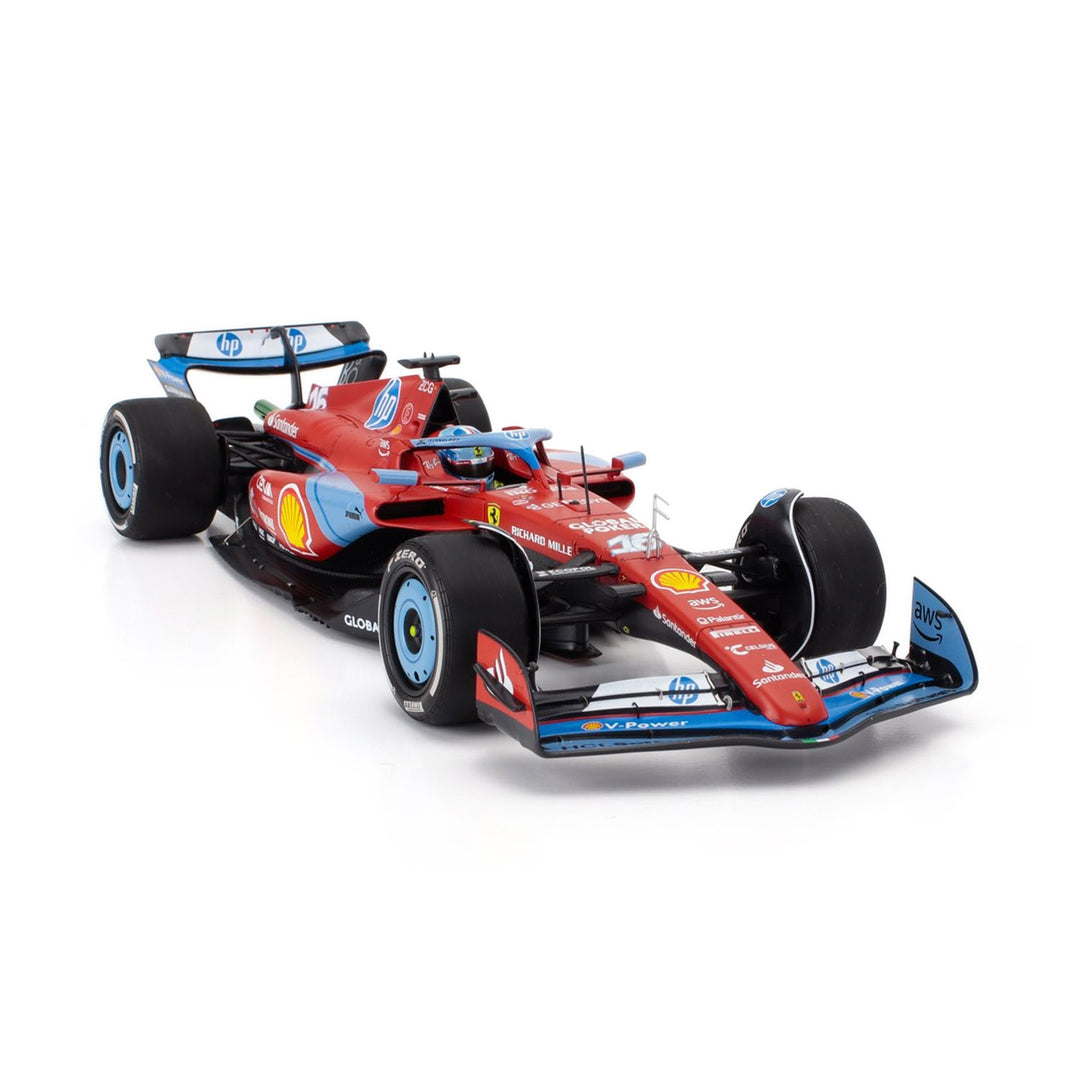 #16 Leclerc SF24 Miami GP 3rd Place 2024 1:18 Car Model - Scuderia Ferrari - Fueler™ - BBR241816B - fueler.store - Car Model