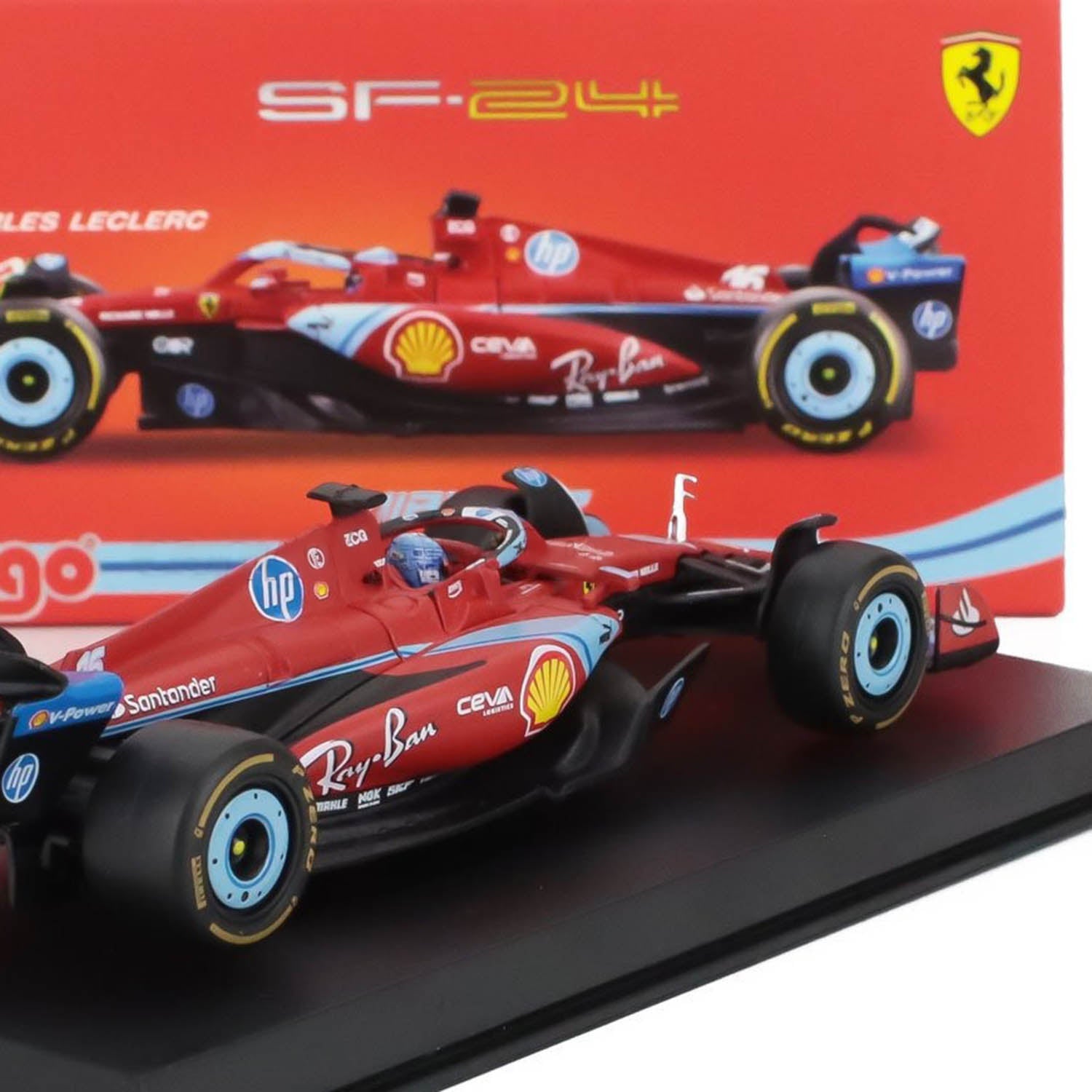 #16 Leclerc SF24 Miami GP 3rd Place 2024 1:43 Car Model - Scuderia Ferrari - Fueler™ - 18-36843-LEC-MIAMI - fueler.store - Car Model